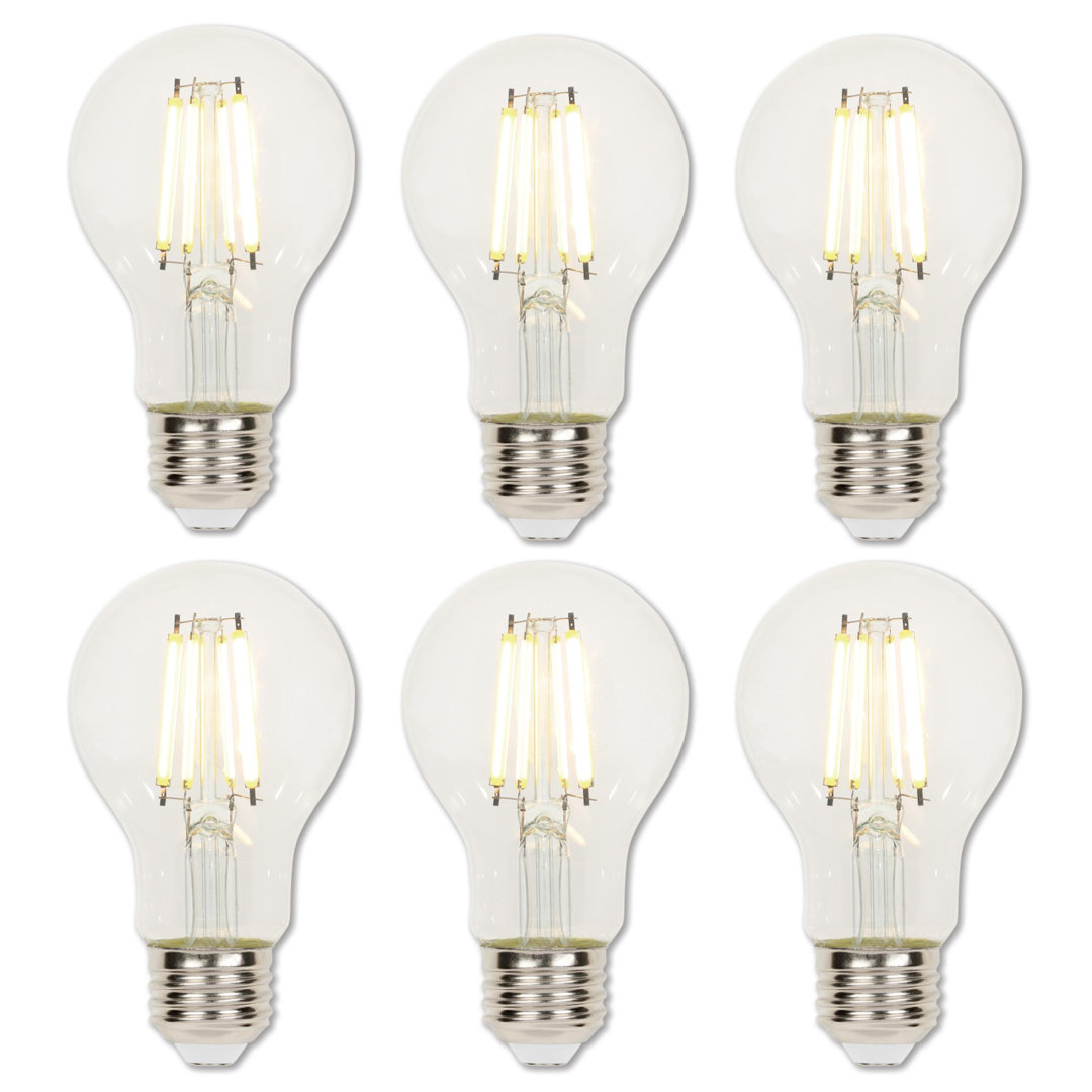 Equivalent E26/Medium (Standard) Dimmable 3000K LED Bulb (Set of 6) Westinghouse Lighting