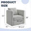 Chaise pivotante Dream pour une détente sans effort - Fauteuil demi-tonneau en tissu performant, coussins réversibles et confort en forme de nuage-1989364087