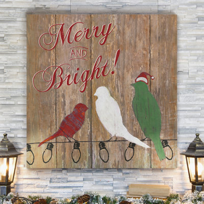 «Merry and Bright», impression sur toile