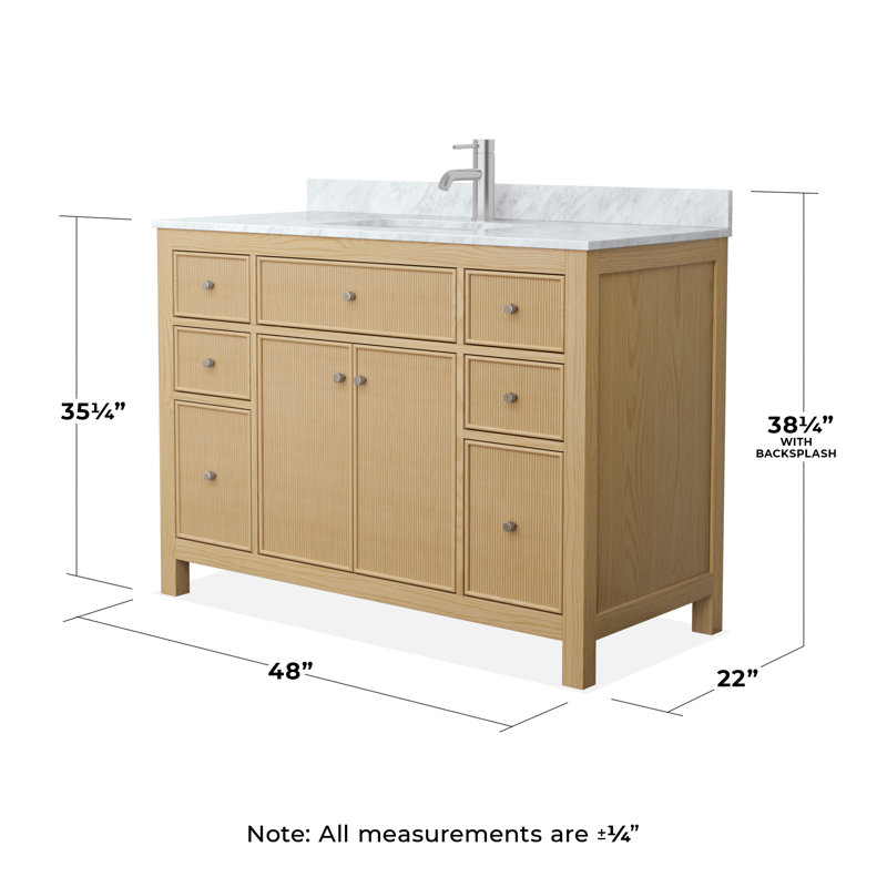 Single Vanity, Brushed Nickel, 48"