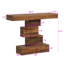 Console 42,5 po, table d'appoint en bois avec base géométrique-1131960047
