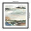 «Tranquil Shoreline Reflections No. 1» par Lera Wood, reproduction d'art encadrée