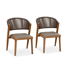 Patio Dining Chair Metal Wicker Rattan Chairs