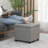 17.3" Square Faux Leather Storage Ottoman-1628164730