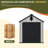 6 ft. W x 6 ft. D Polyethylene Plastic Storage Shed