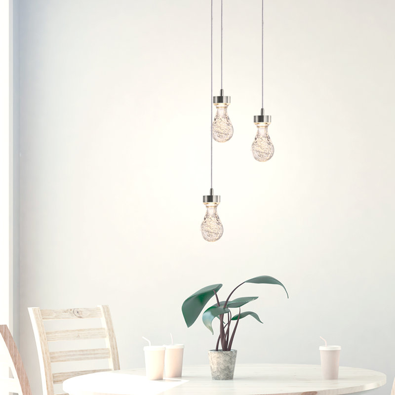 Atoka 3 - Light Cluster Pendant, Nickel