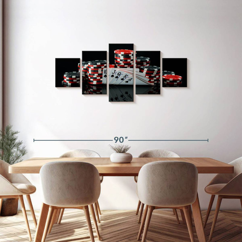 Senne Spade Royal Flush, 30" H x 68" W