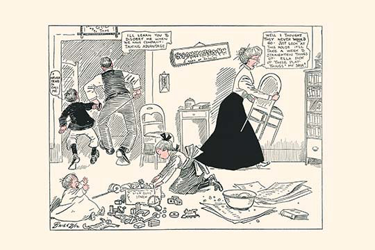 « comp’ny disparu » par clare briggs, reproduction d’art