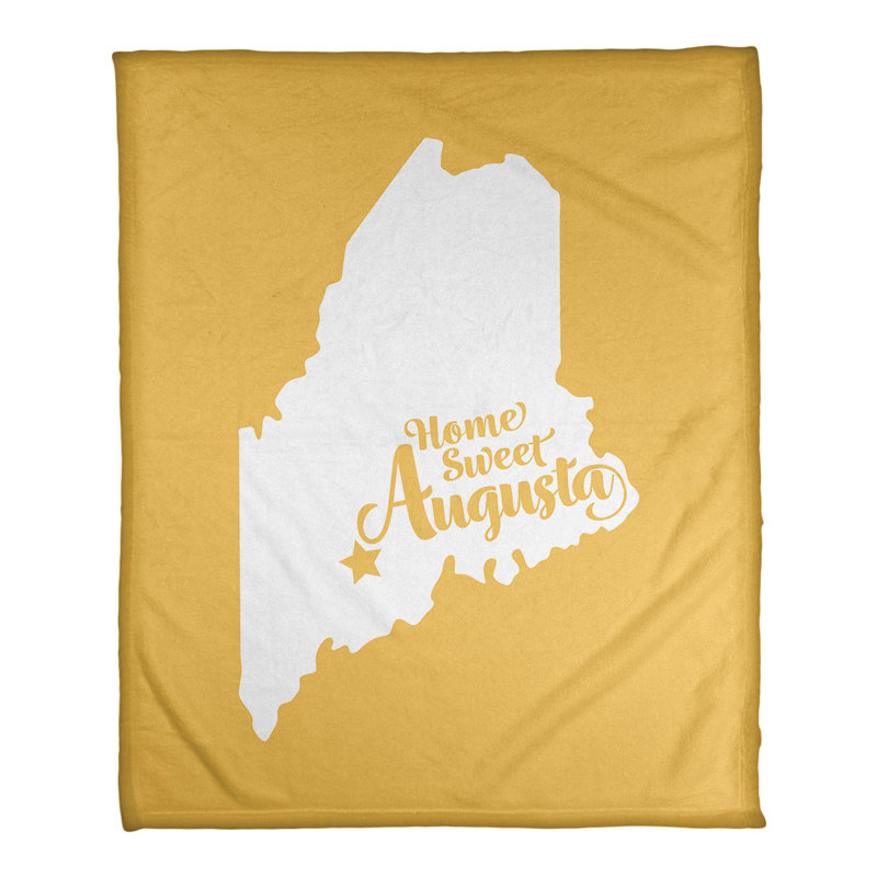 Couverture polaire aurora pour la maison, 30" x 40", Jaune