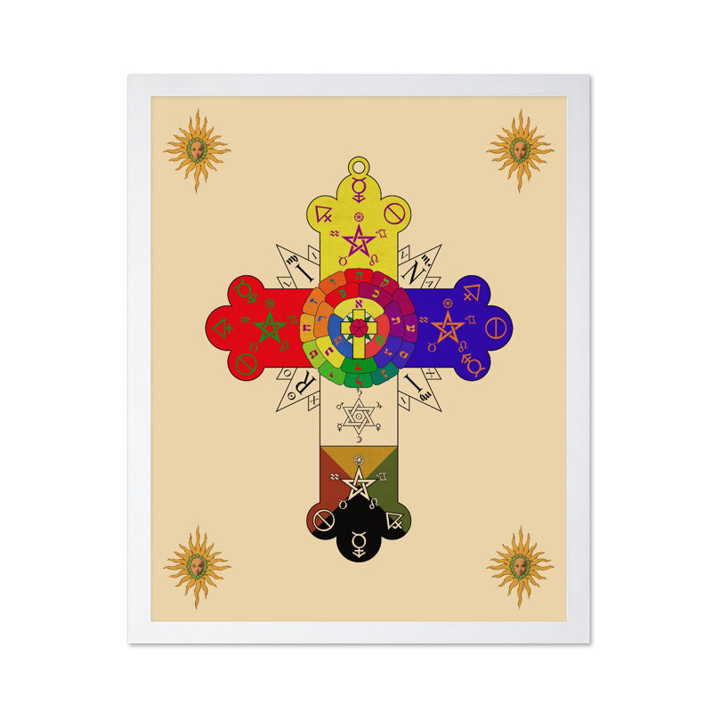 The Rose Cross Lamen, Affiche, Encadrement blanc, H 16 po x l 20 po