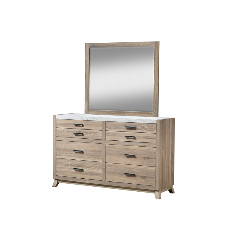 Miroir de commode naturel Tilston (miroir seulement)