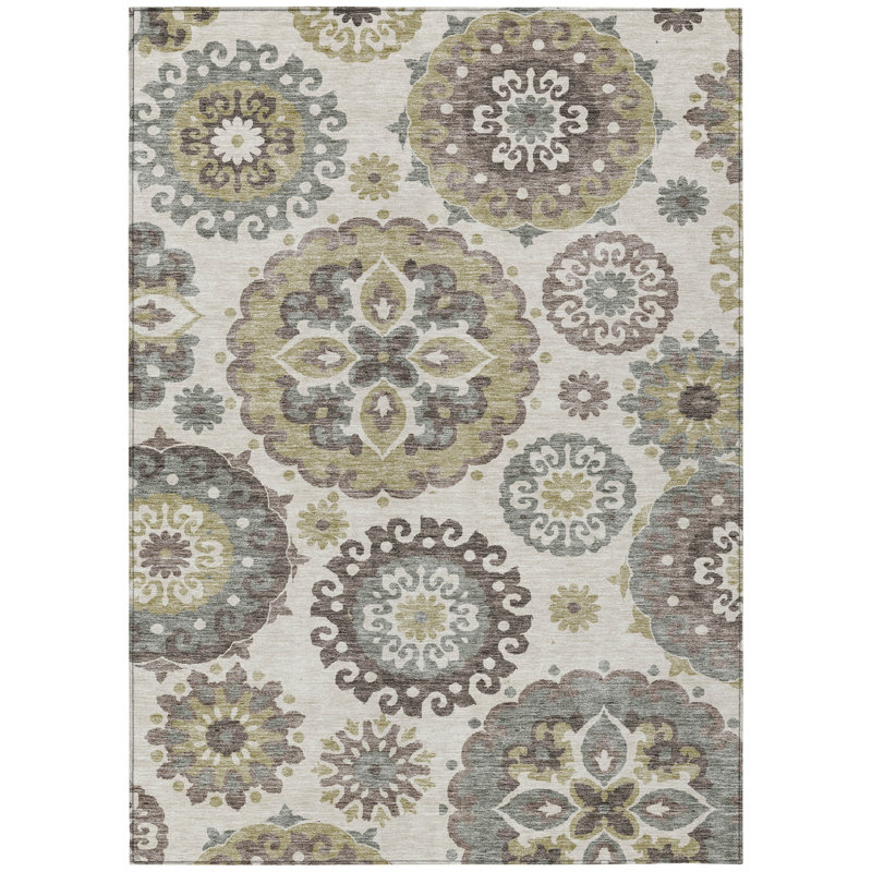 Tapis intérieur lavable beige 9 'X 12'