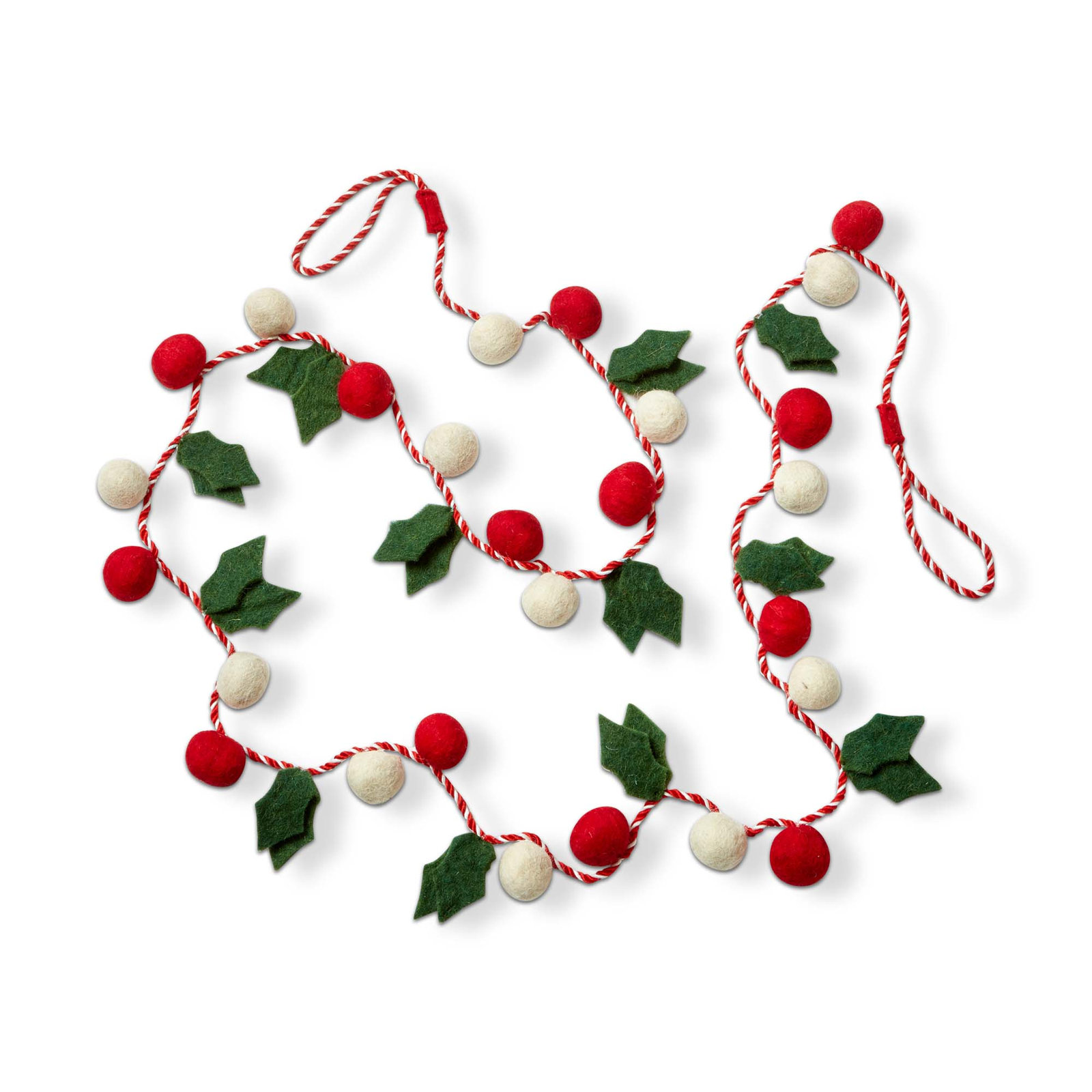 Holly Wool Felt Garland Everyday