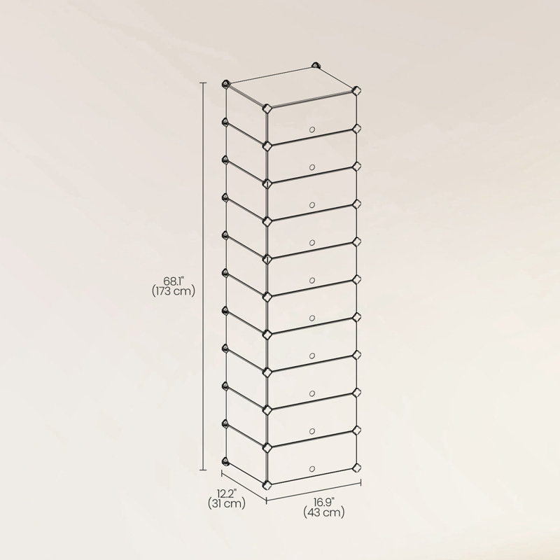 30 Pair Shoe Storage Cabinet