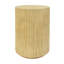 Table d'appoint cylindrique MGO, texture semblable au bois, couleur brun antique