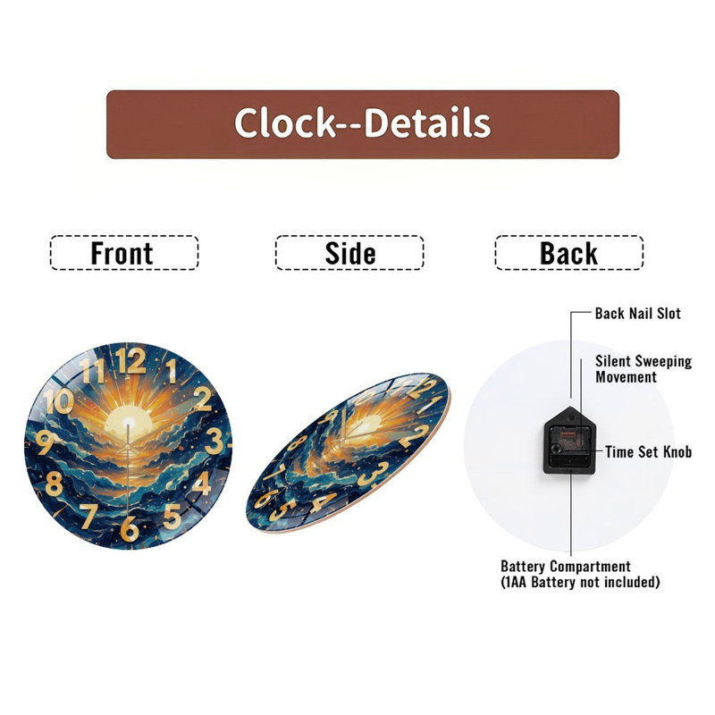 Horloge murale horloge murale 12 po