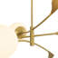 3 - Light Creative Linear Frosted Glass Globe Chandelier-308764612