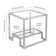Athena Glass Top End Table
