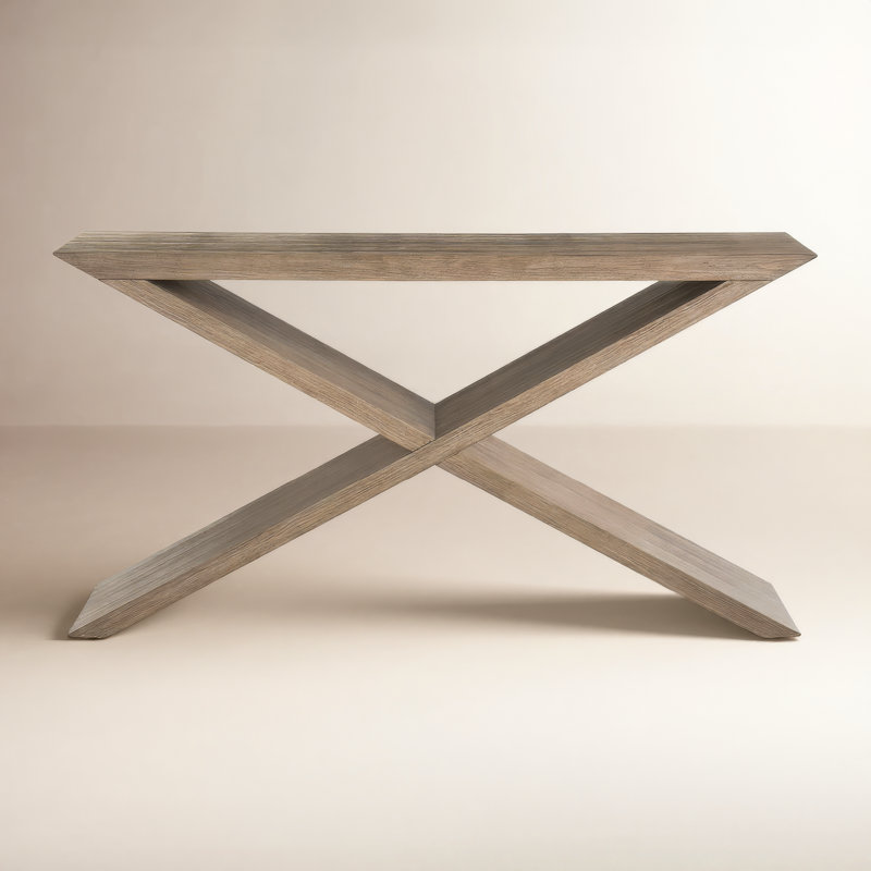 Dwell 60'' W Solid Wood Console Table, Brown