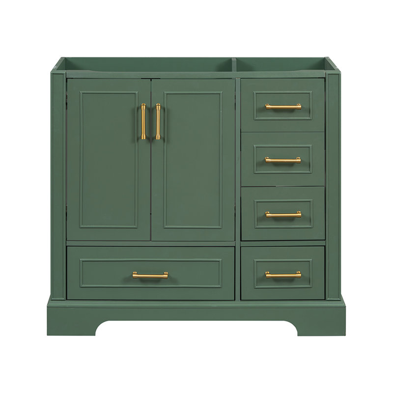 Ensemble de meuble-lavabo simple 35,41 po Masao, Vert