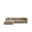 3 Seater Velvet Sofa & Chaise