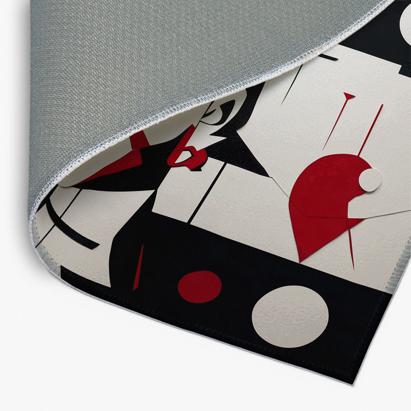 Tapis intérieur et extérieur Crimson Wave, Rectangle 1 pi 6 po x 2 pi 6 po