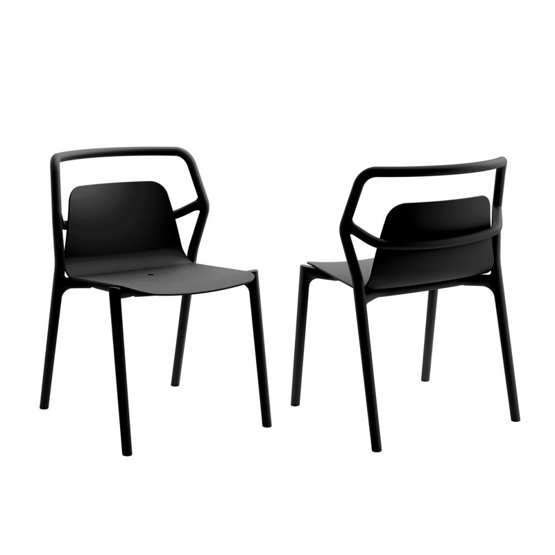 Chaise d'appoint Aspin, Noir, noir, noir, noir