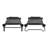 Disc-O-Bed Extra Large Outdoor Convertible 2 Person Portable Camping Cots, Black-29965018-29965019