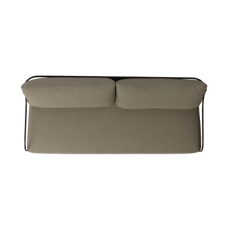 Segovia Outdoor Sofa-78"-Alessi Fawn, Alessi Fawn