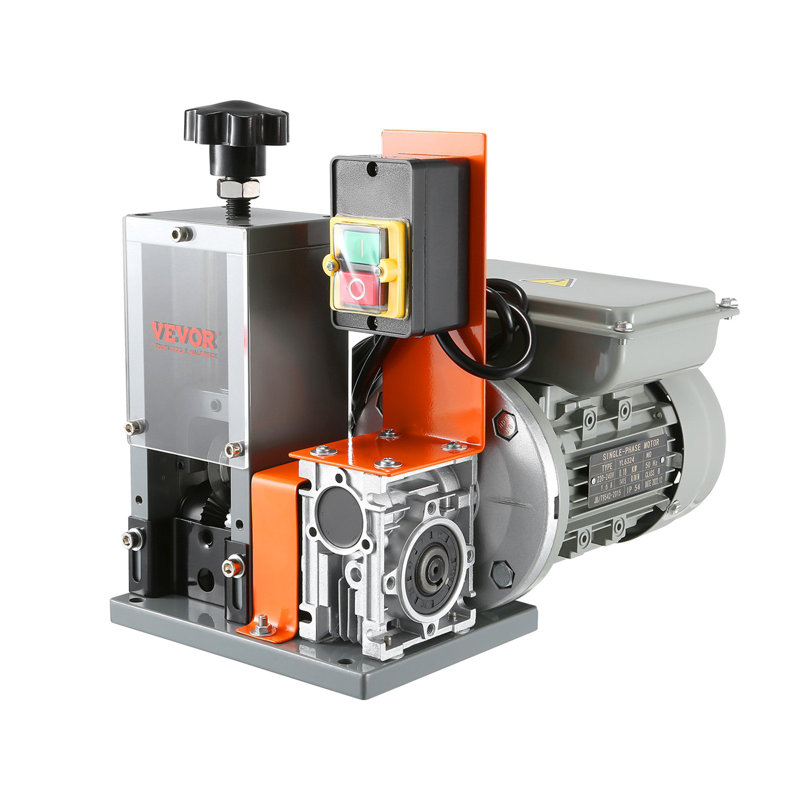 Automatic Wire Stripping Machine, 0.06''-0.98'' Electric Motorized Cable Stripper, 180 W, 60 Ft/Min Wire Peeler With Visible Stripping Depth Reference, For Scrap Copper Recycling