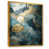 Toile avec cadre flottant or