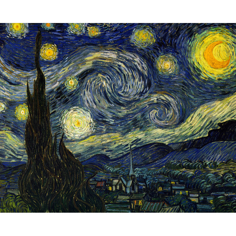 La nuit étoilée, H 19 po x l 24 po