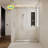 56-60"W X74"H Semi-Frame Single Sliding Shower Door,304 Finish,5/16" (8Mm) Thick SGCC Tempered Clear Glass,Type C Wrapped Guide Rail Anti-Derailment Pulley-114613286