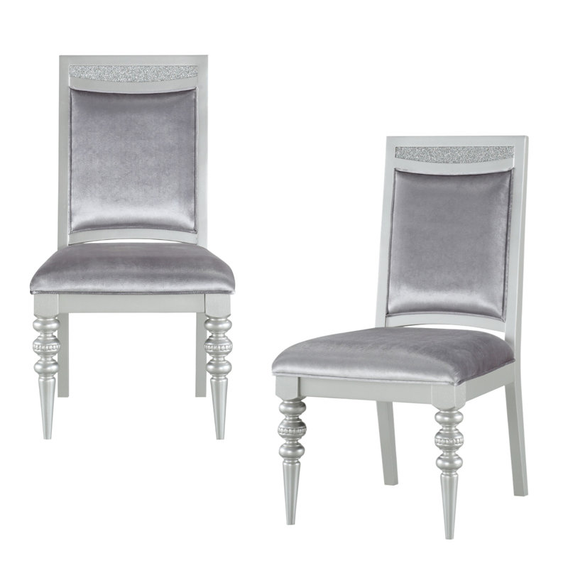  Ensemble de deux chaises d'appoint Bristol en tissu Bristol