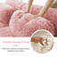 Canapé modulaire 80 po en peluche rose avec repose-pieds mobile, sans assemblage-510602561