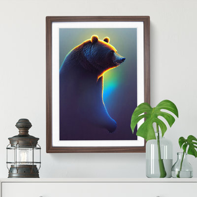 Futuristic Bear - Single Picture Frame Print