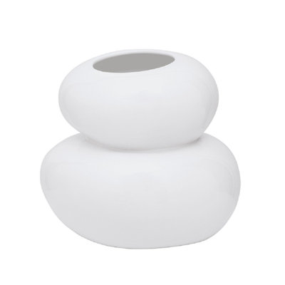 Vase Eladio Pebbles - blanc