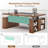 62.3" W Height Adjustable Standing Desk with Outlets-116925628