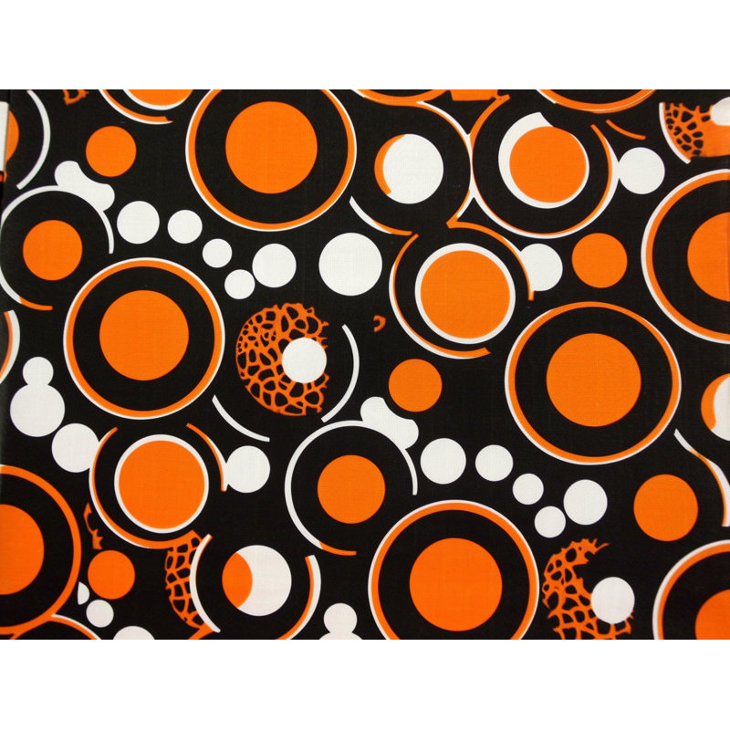 Funky Bedding, Black/Orange Abstract, Queen Comforter