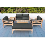 Monterey Outdoor 6 - Piece Teak Conversation Set