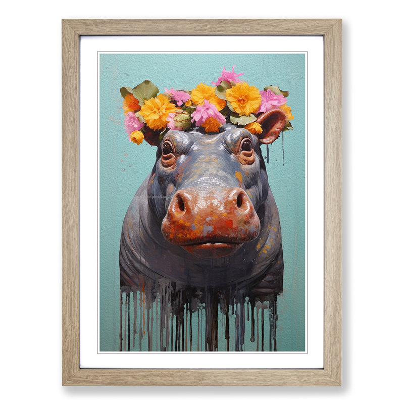 Hippo Contemporary Art - Framed Print