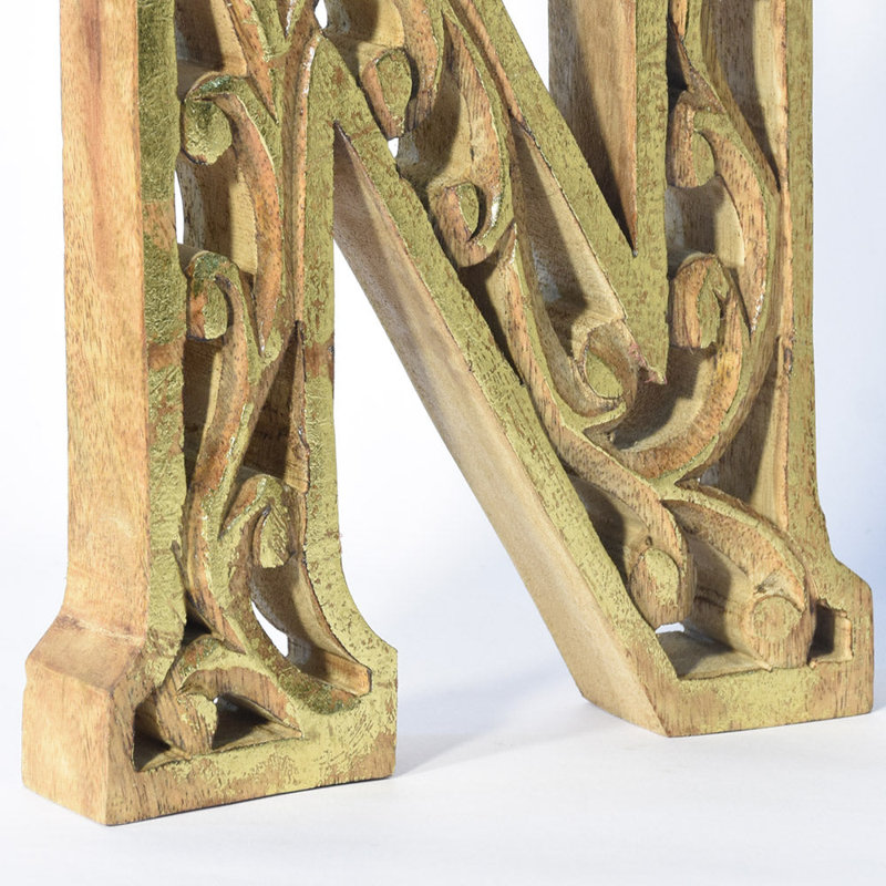 Eastford Text & Numbers Letter Block, N, Gold
