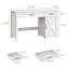 Bureau d'ordinateur avec tiroirs Farmhouse-1845825434