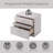 White High Gloss Finish Nightstand