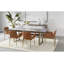 Chaise avec accoudoirs en brun