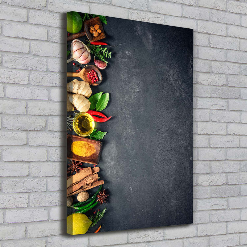 Spices And Herbs - Wrapped Canvas Print