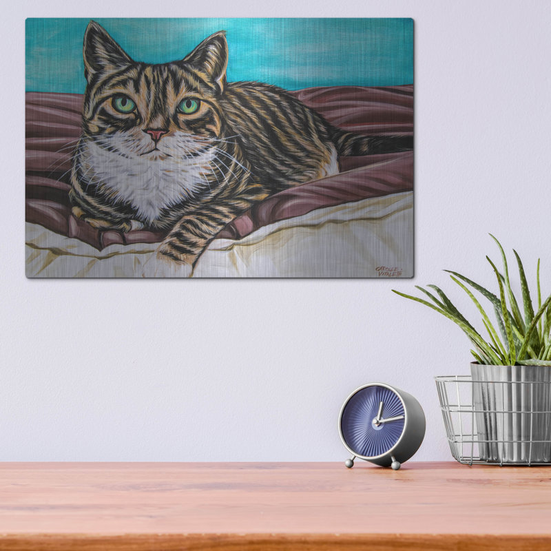 «Kaleidoscope Comfy Cat» par Carolee Vitaletti, H 12 po x l 16 po
