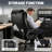 800Lbs Big And Tall Office Chair, Executive Chair With Adjustable Headrest, High Back Extra Wide Seat, Heavy Duty PU Leather For Office, Comfortable Large Computer Desk Chair-1150399814