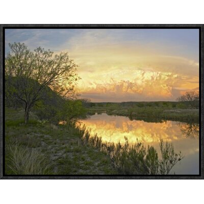 Storm Clouds Over South Llano River, South Llano River State Park, Texas' Framed Photographic Print -  East Urban Home, EAAC7560 39222696
