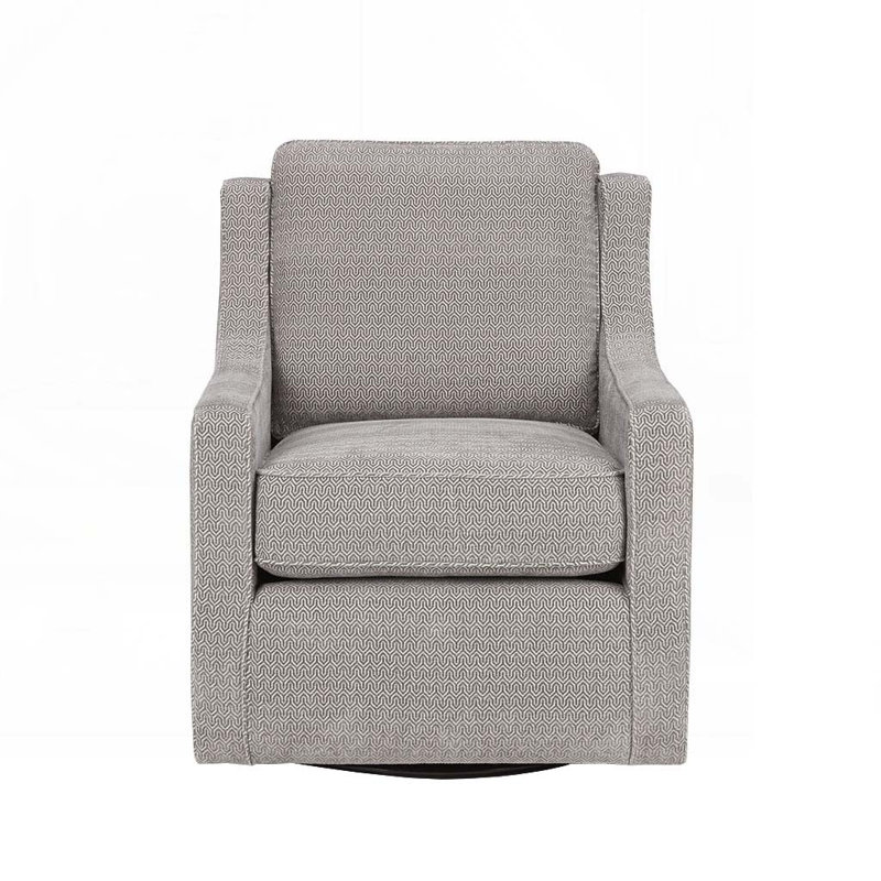 Chaise pivotante rembourrée à 360 degrés, Grey